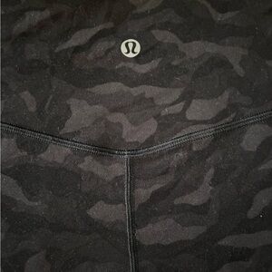 lululemon athletica Black Camo Leggings